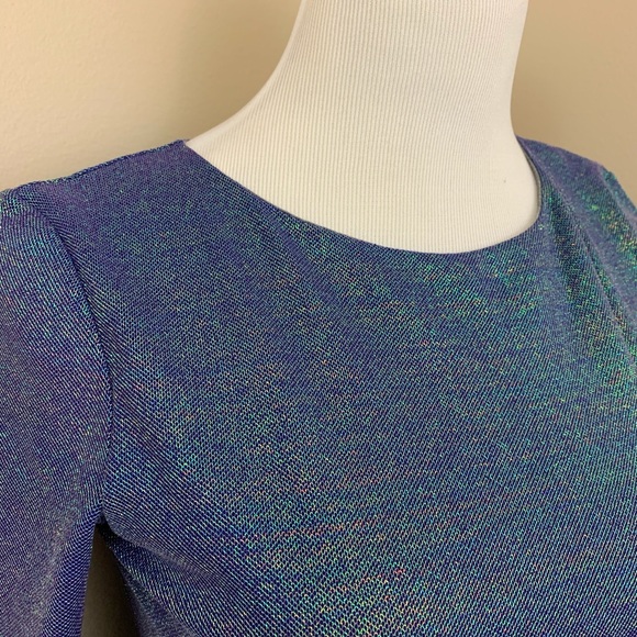Tildon metallic mesh colorshift/mermaid vibe dress - Picture 4 of 8